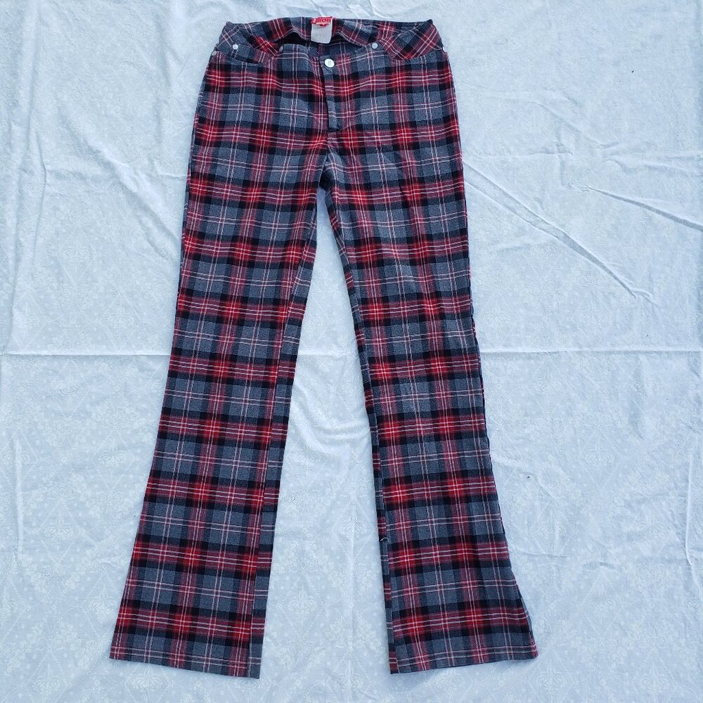 TILT Red Plaid Stretch Dress Pants - Size 5